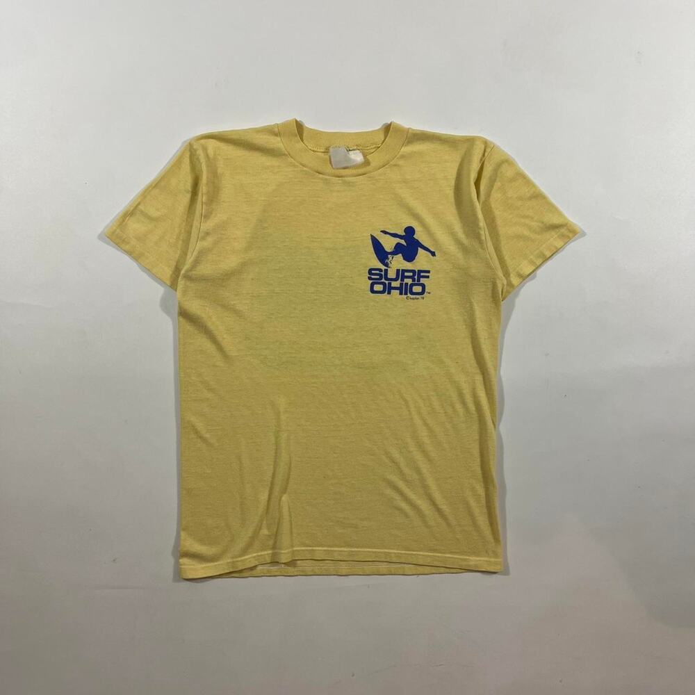 Vintage 80s surf ohio yellow